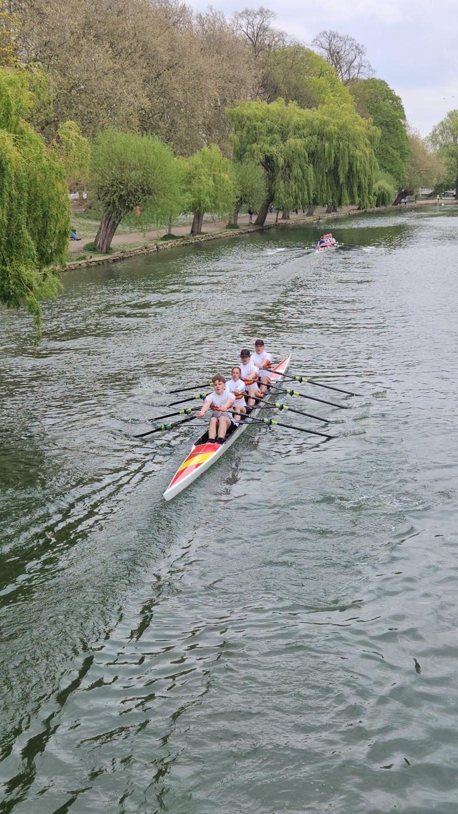 Junior crew on the river